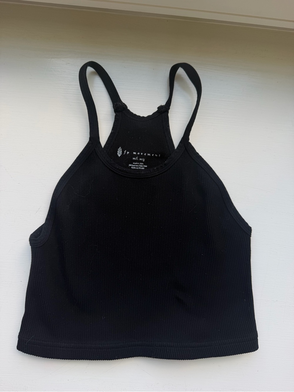 Free People Movement black halter tank M/L